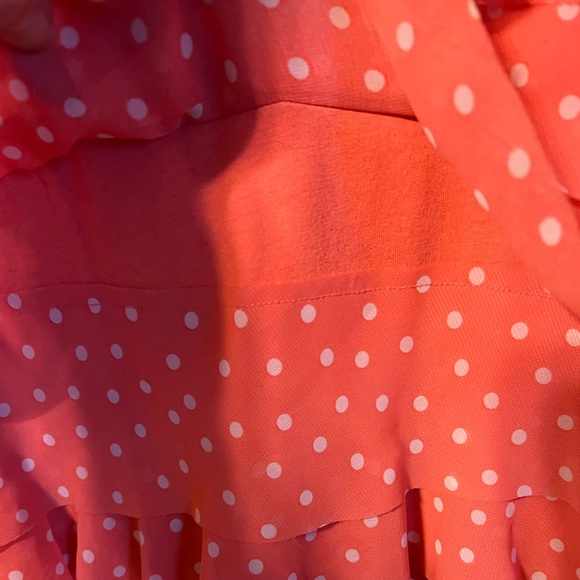 Polka Dot Chiffon Ruffle Tank - Picture 3 of 6